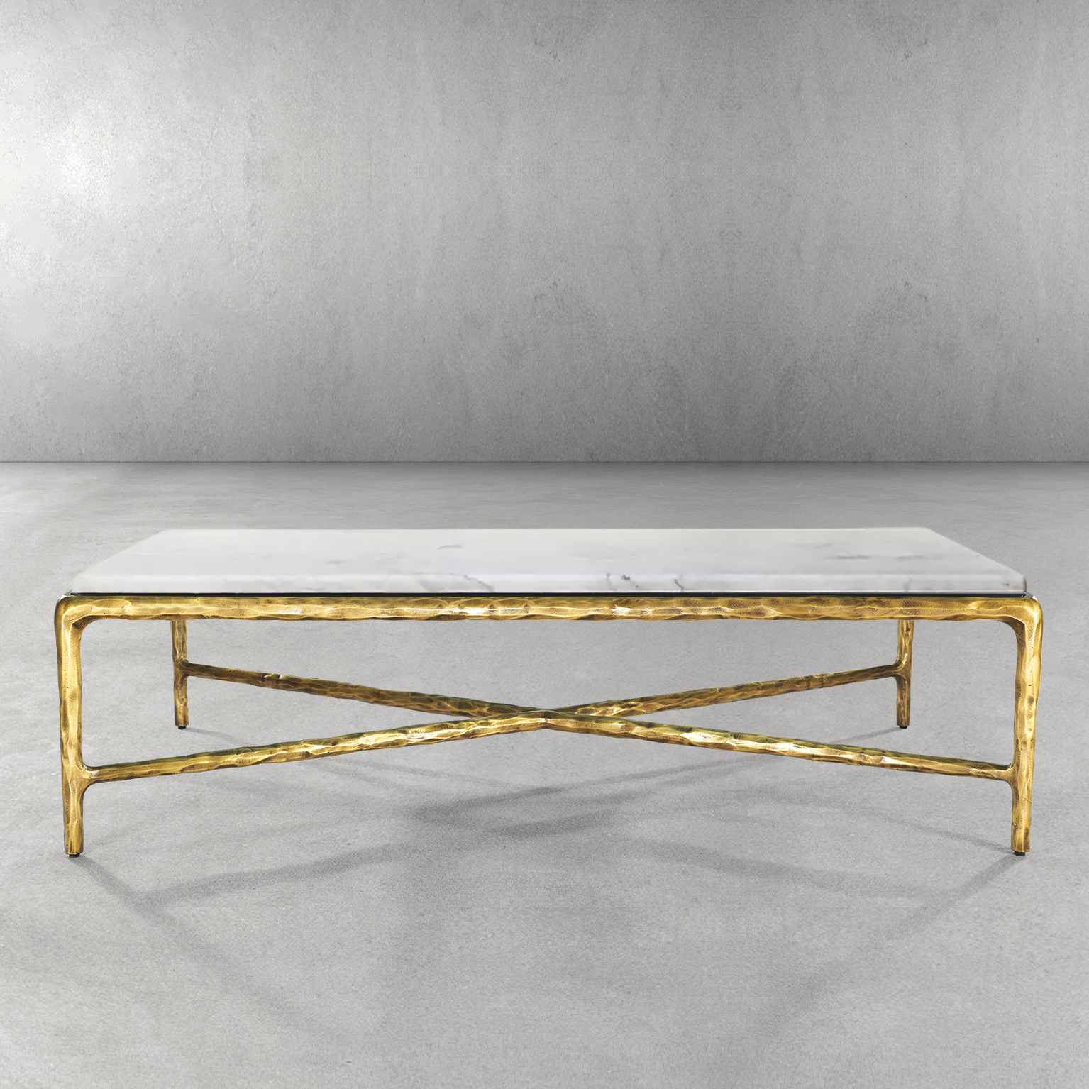 Thaddeus Rectangle Marble Coffee Table