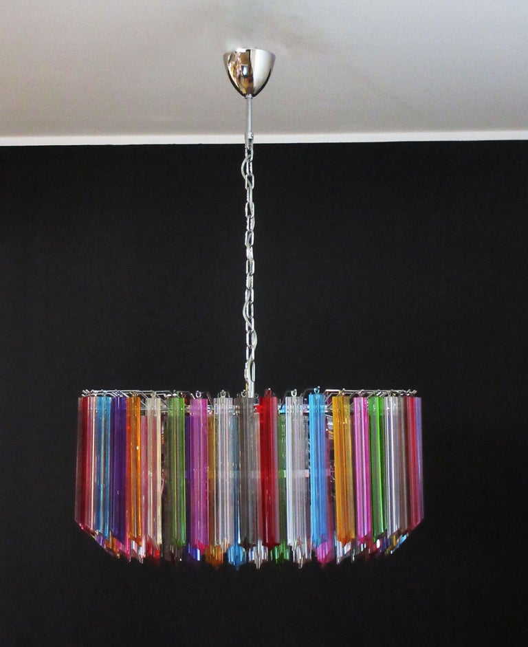 Murano Chandelier 265 Multicolored Prism Glass