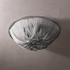Pensy Luxury Aluminum Chain Tassel Flushmount - Oasislives
