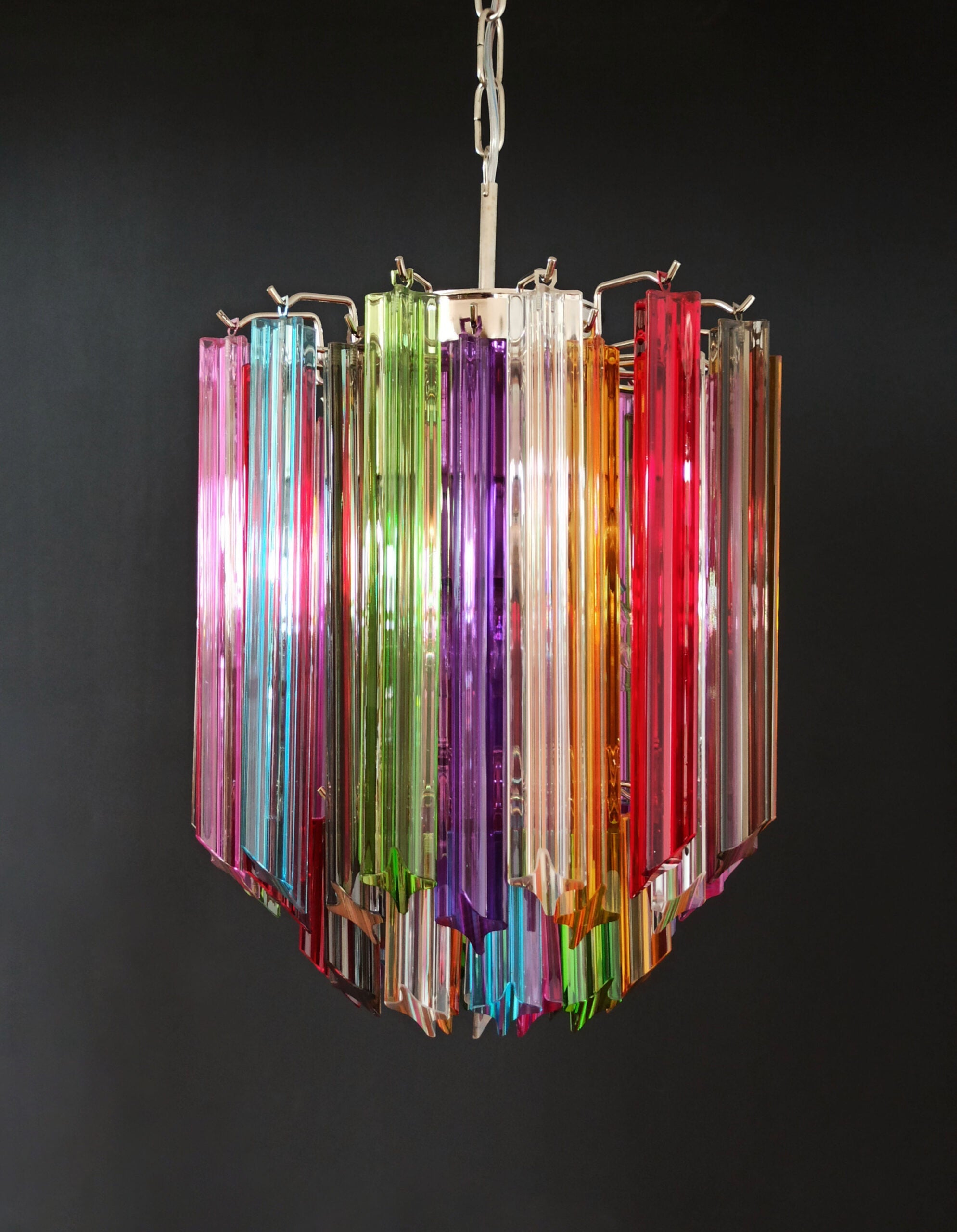 Murano Chandelier 47 Multicolored Prism Glasses