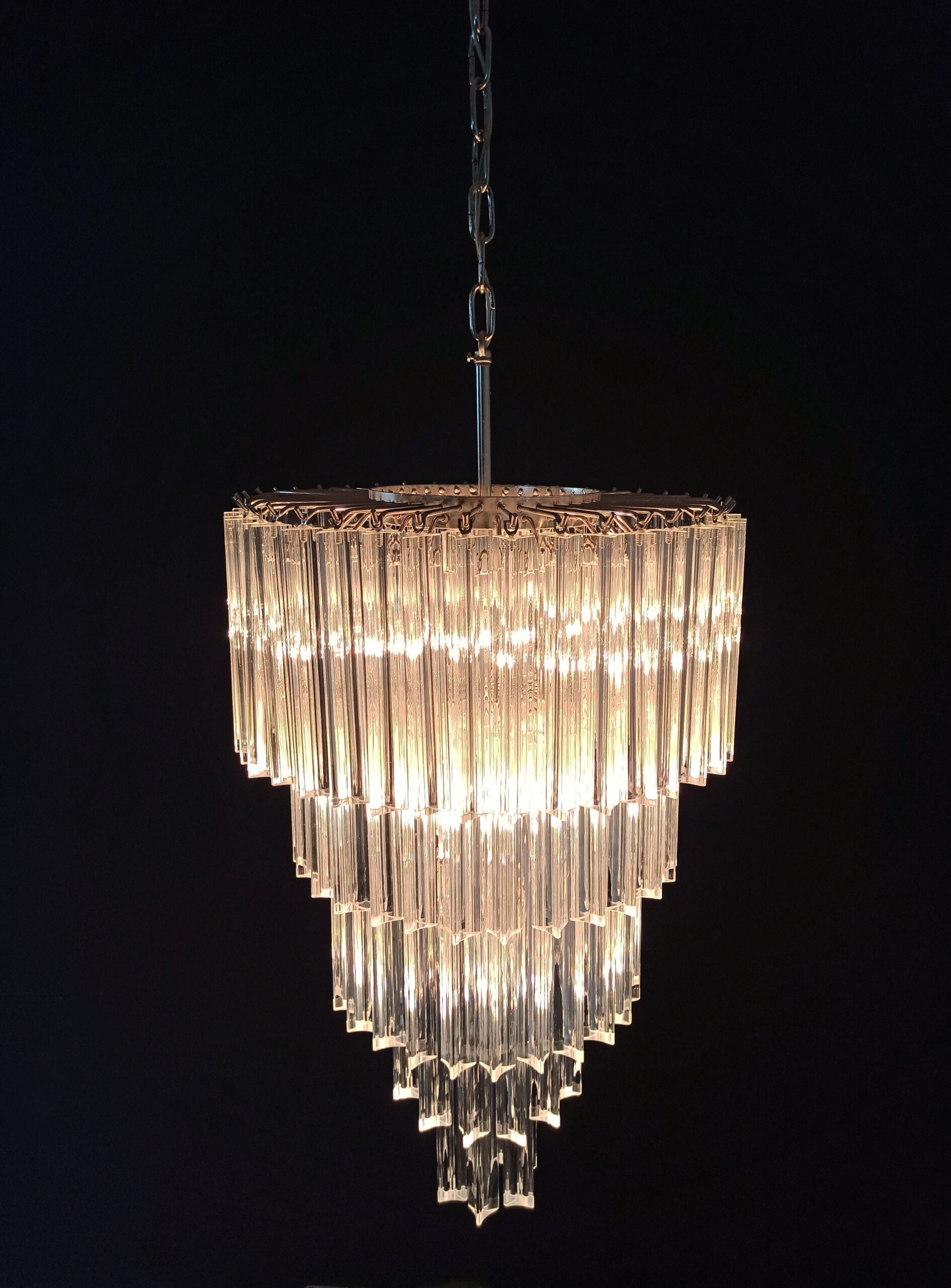 Murano Chandelier 111 Clear Prism Glasses