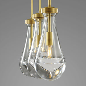 Raindrops Rectangular Chandelier 22"( rod) - Oasislives