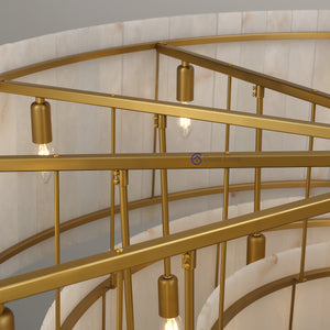 San Marcus Alabaster Luxury Chandelier and Sconce - Oasislives