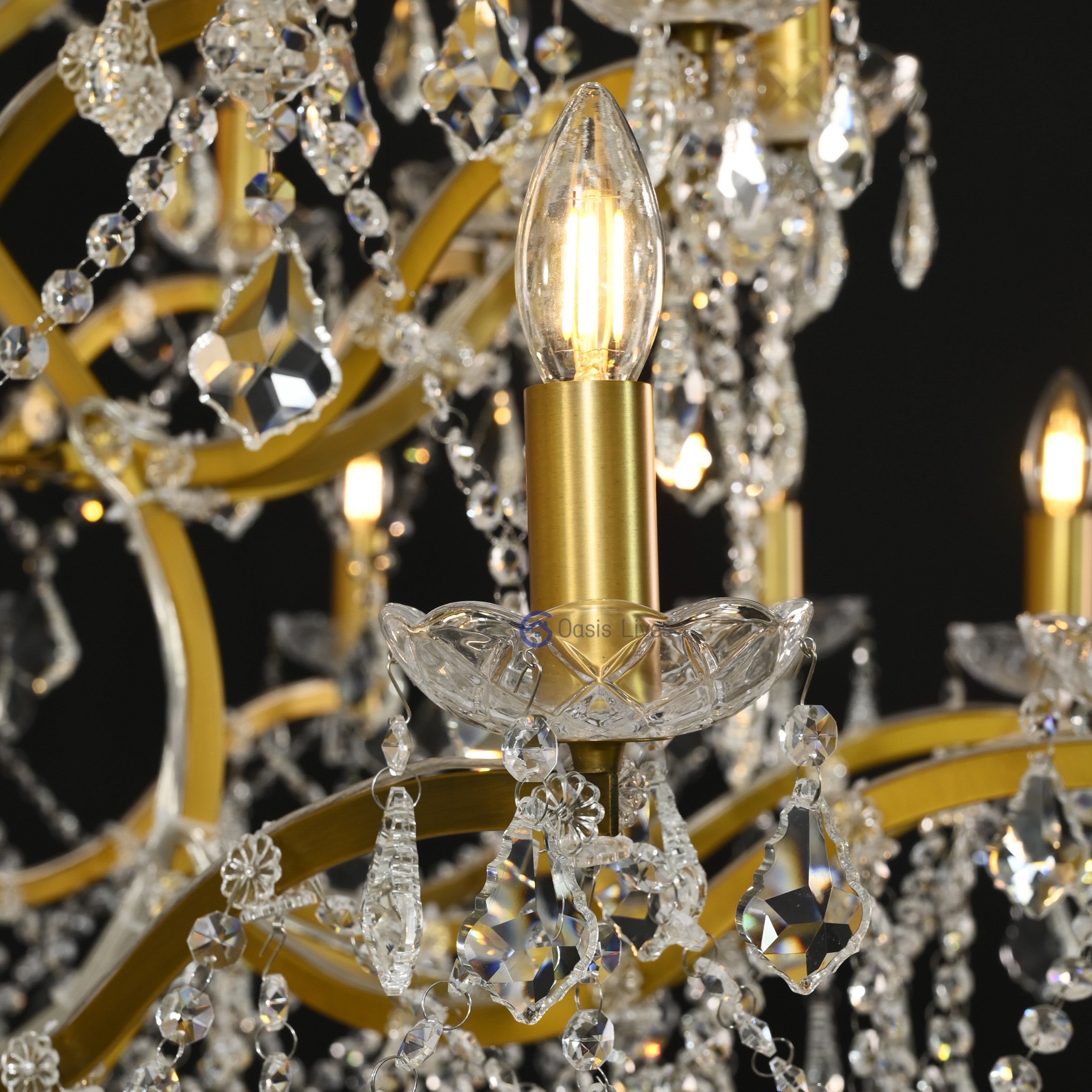 19TH Vintage Elegance Crystal Round Chandelier 60‘’ / 72‘’ - Oasislives