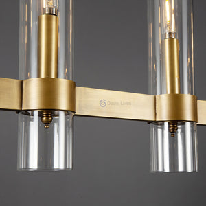 Ravel Modern Fashion Glass Linear Chandelier 59'' - Oasislives