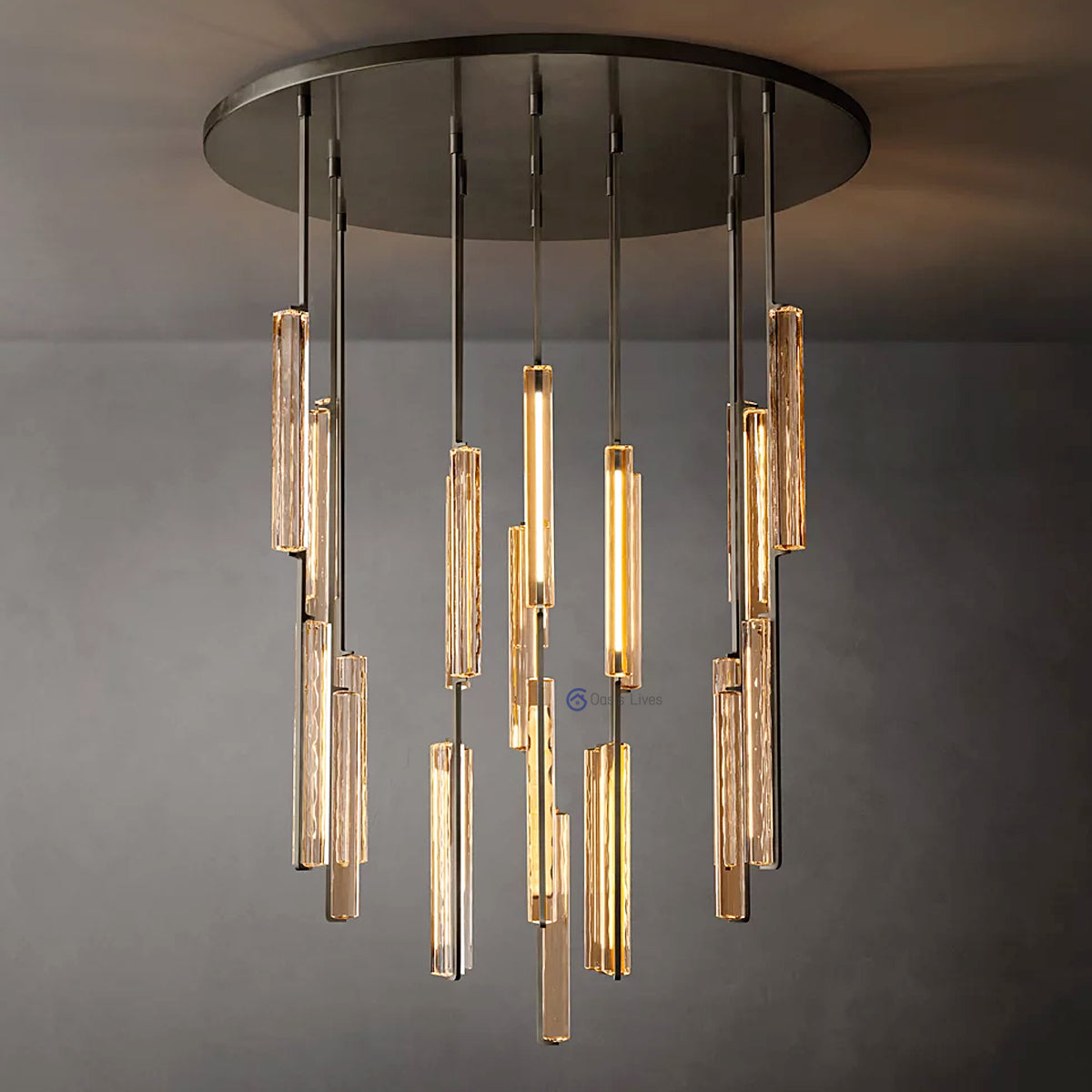 Audubon Crystal Round Chandelier 56"