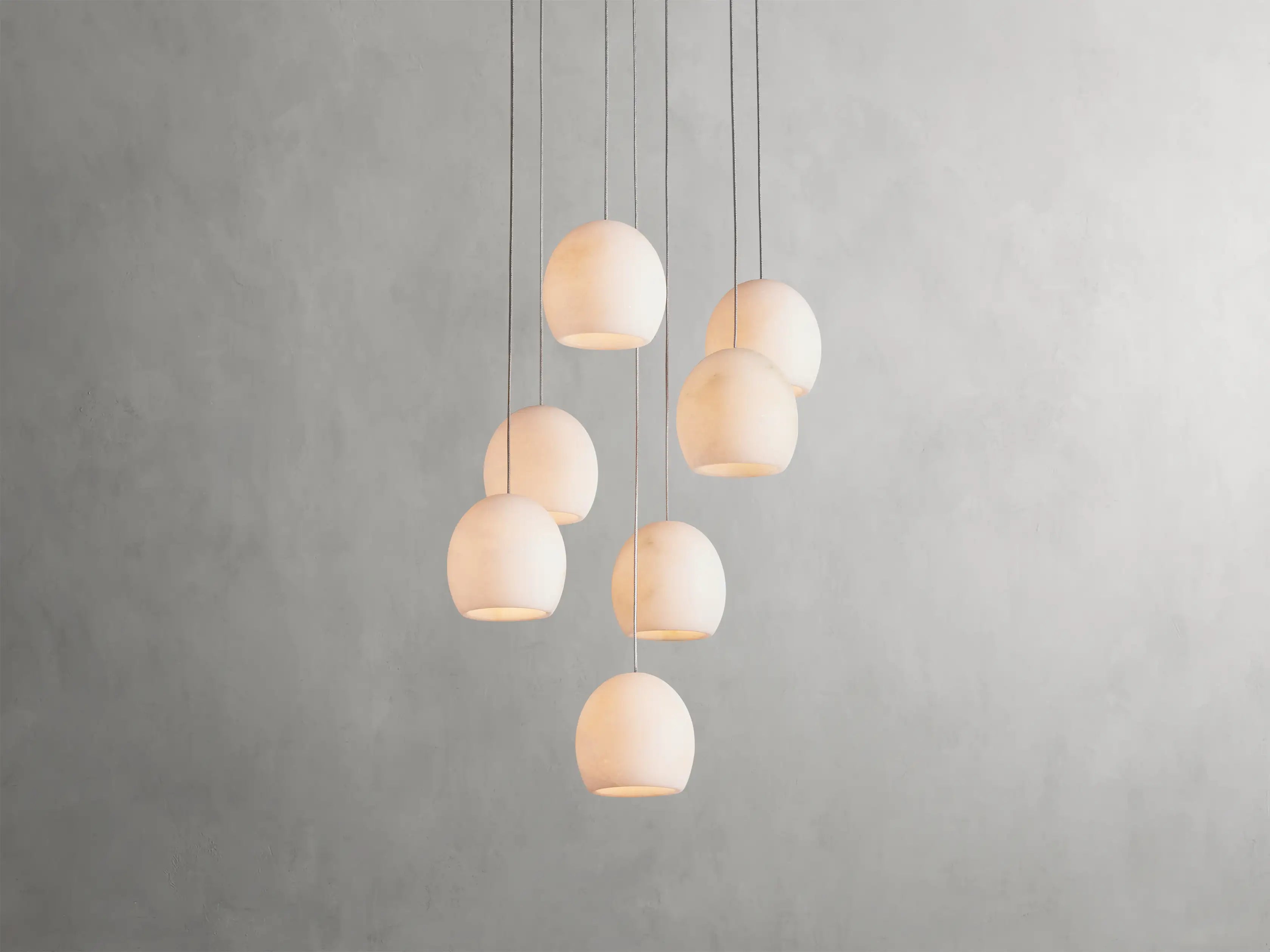 Arica Alabaster Round Chandelier