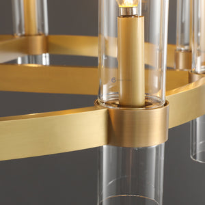 Ravel Modern Fashion Glass Round Chandelier Light D60‘’ - Oasislives