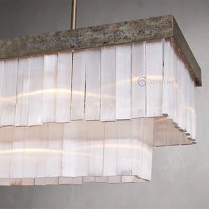 Carmen Rectangular Chandelier 49" 59" - Oasislives