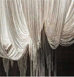 Pensy Luxury Double-Layer Aluminum Chain Tassel Chandelier - Oasislives