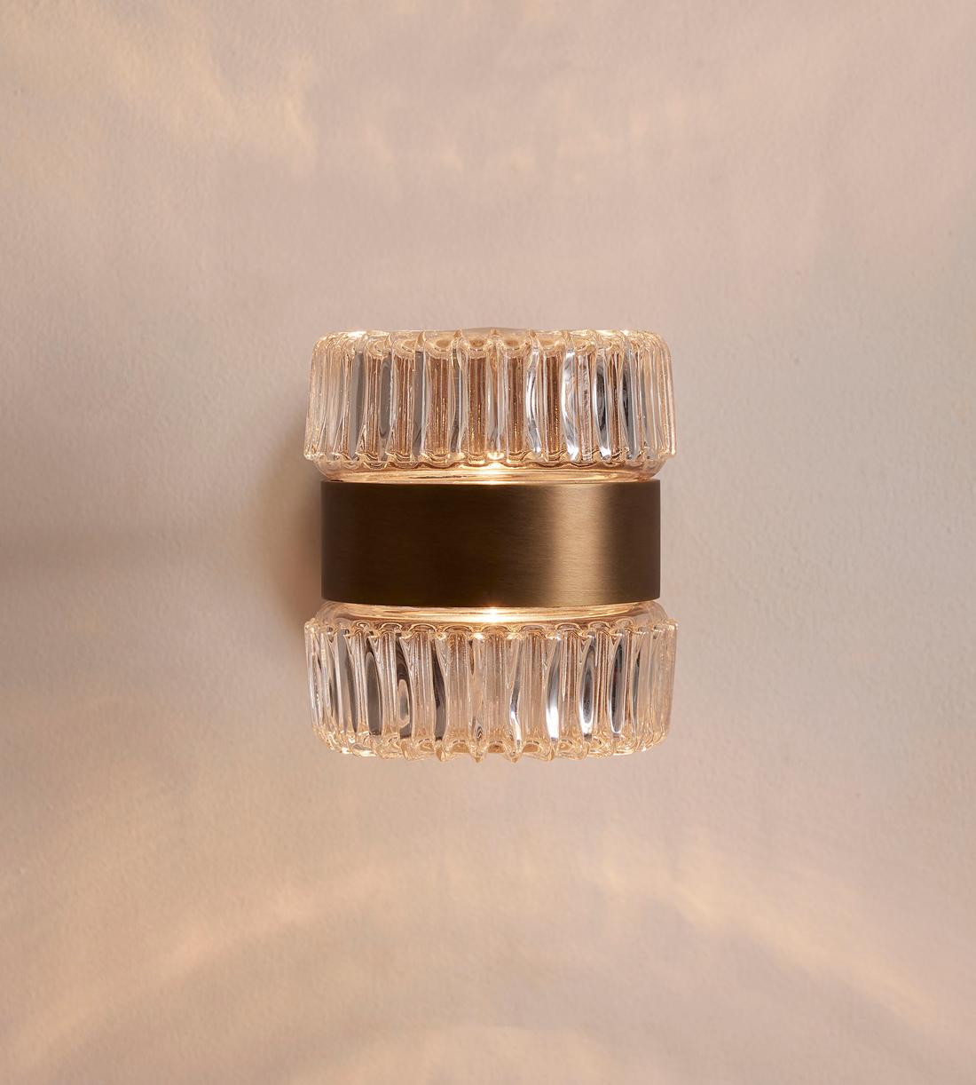 Renato Glass Wall Light 5.5"H