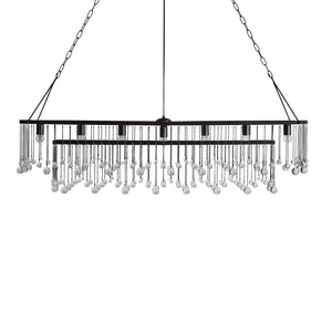 Aubrey Crystal Ball Rectangular Chandelier 47" 60" - Oasislives