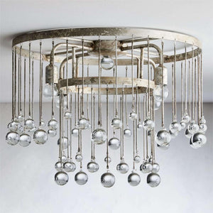Aubrey Crystal Ball Flushmount Lamp - Oasislives