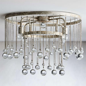 Aubrey Crystal Ball Flushmount Lamp - Oasislives