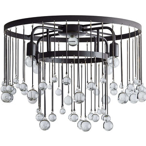 Aubrey Crystal Ball Flushmount Lamp - Oasislives