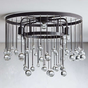 Aubrey Crystal Ball Flushmount Lamp - Oasislives