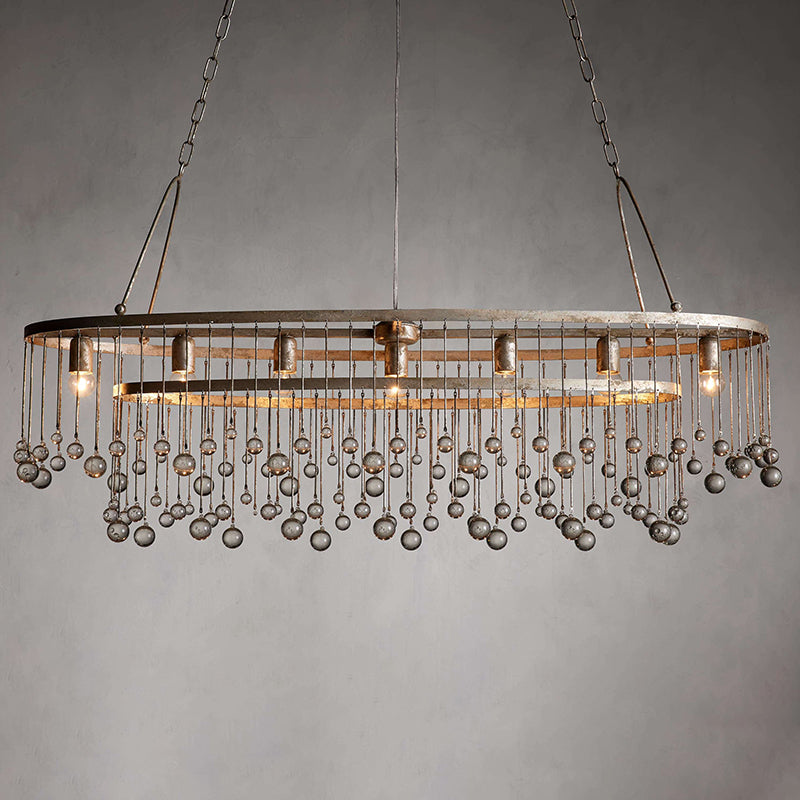 Aubrey Crystal Ball 7 Light Chandelier - Oasislives
