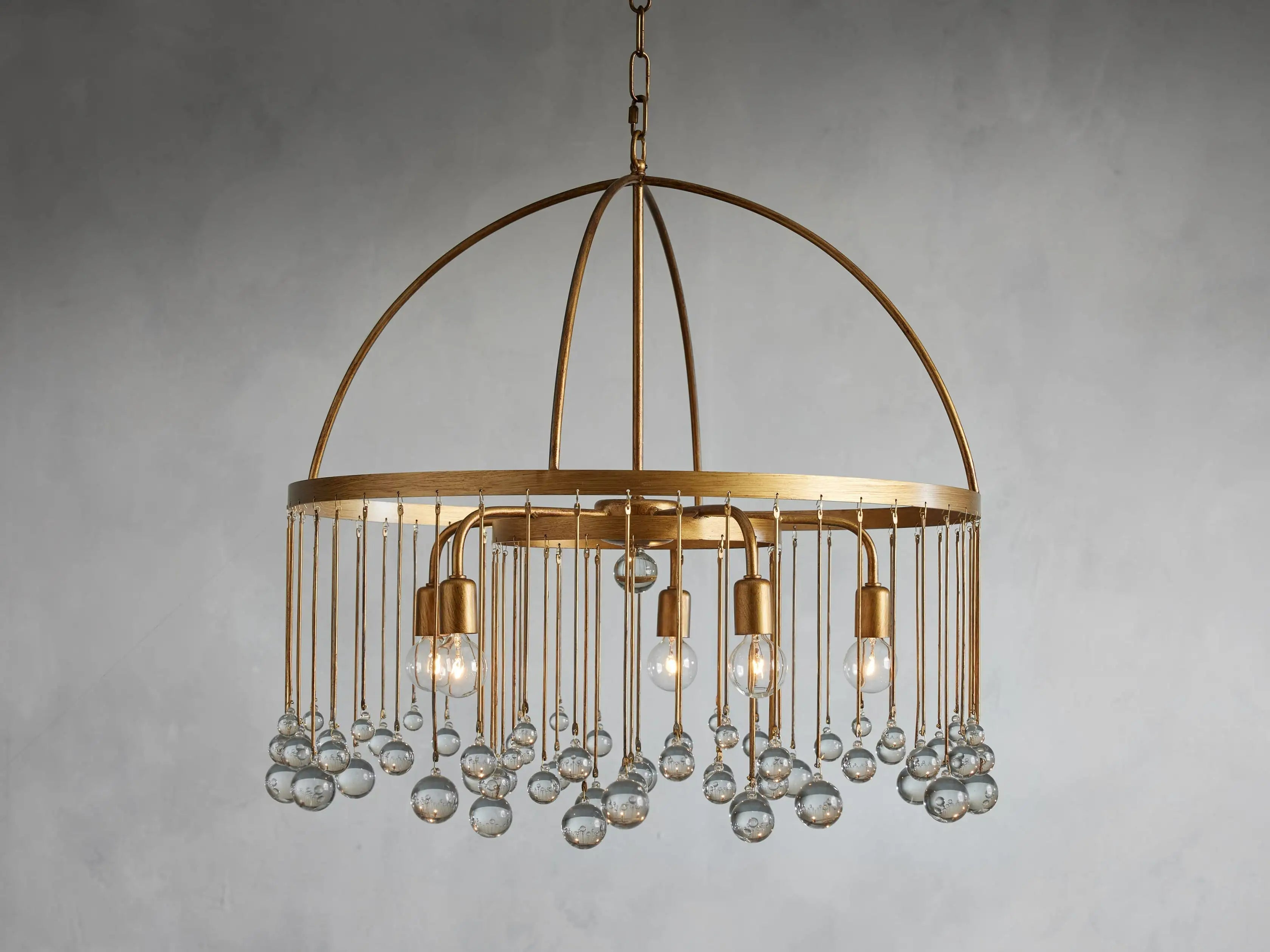 Aubrey Crystal Ball Round Chandelier 5 Light / 8 Light - Oasislives
