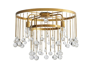 Aubrey Crystal Ball Flushmount Lamp - Oasislives