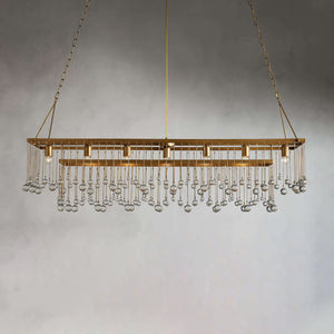 Aubrey Crystal Ball Rectangular Chandelier 47" 60" - Oasislives