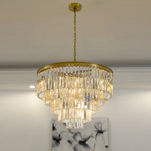 Odean Crystal Chandelier / Flushmount - Oasislives