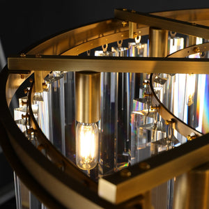 Odean Crystal Chandelier / Flushmount - Oasislives