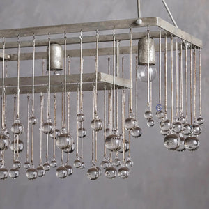 Aubrey Crystal Ball Rectangular Chandelier 47" 60" - Oasislives