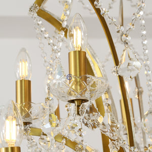 19TH Vintage Elegance Crystal Round Chandelier 60‘’ / 72‘’ - Oasislives