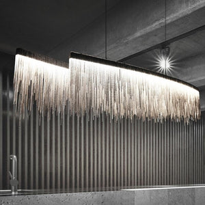 Pensy Luxury Length Chain Tassel Chandelier - Oasislives