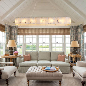 Alabaster Rectangular Chandelier L54" - Fast Delivery-1-Luxehomezone