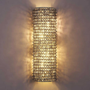 Smoke Grey Crystal Beaded Wall Sconce Light - Fast Delivery-1-Luxehomezone