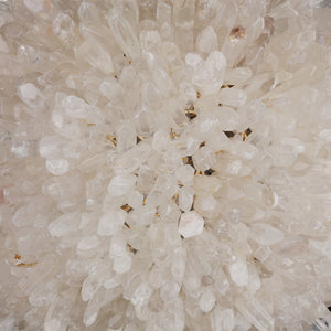 Clear Geode Quartz Crystal Ball Modern Pendant Light