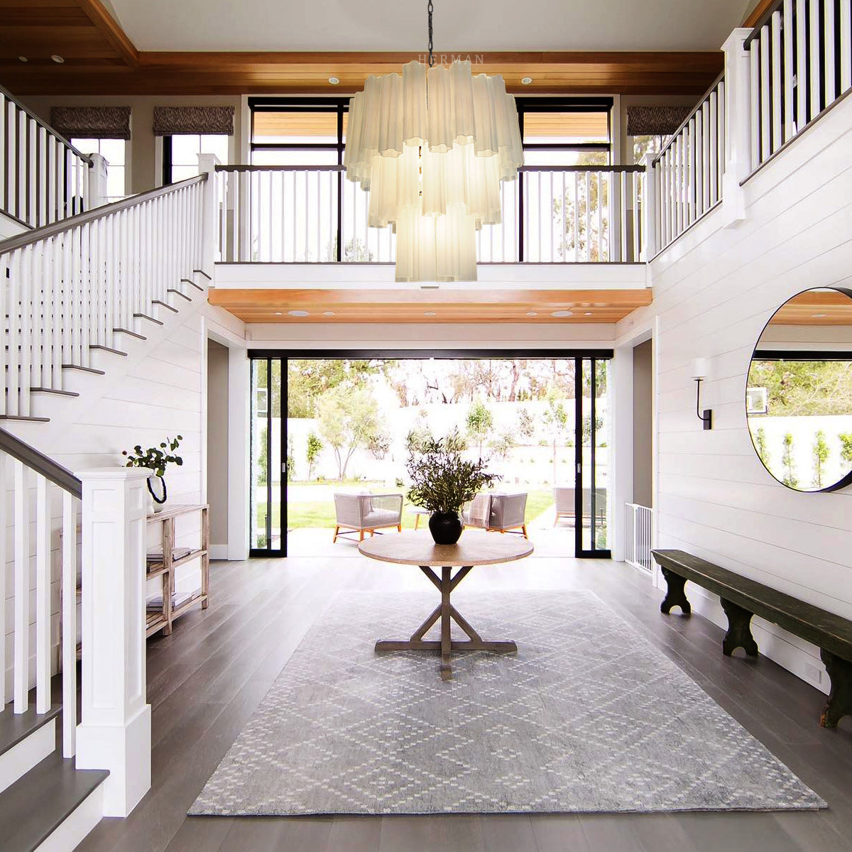 Murano Chandelier – 48 tubes – matte white