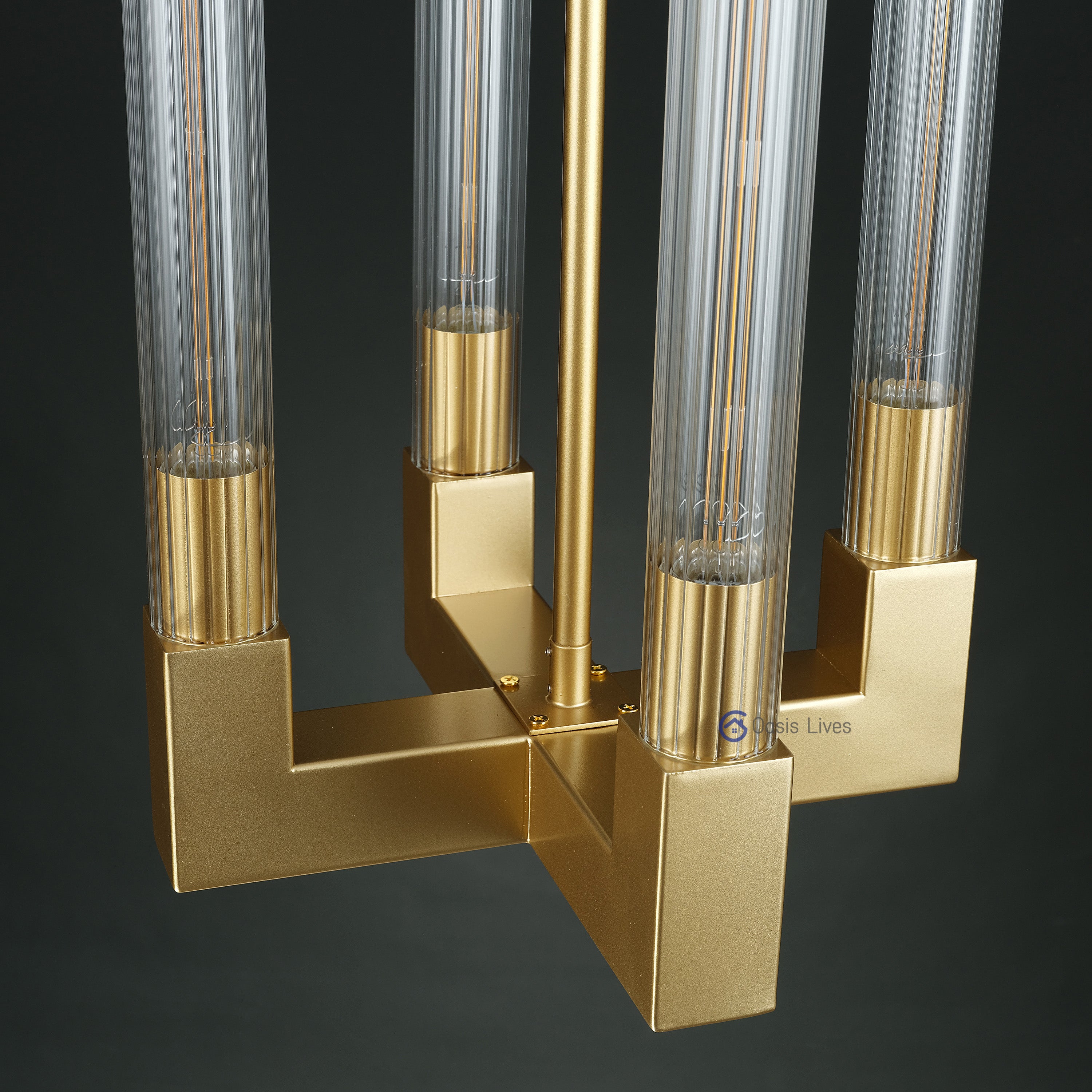 Cannel Glass Chandelier/Pendant/Sconce - Oasislives