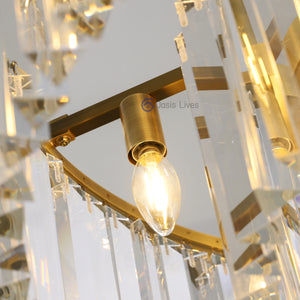 Odean Crystal Chandelier / Flushmount - Oasislives