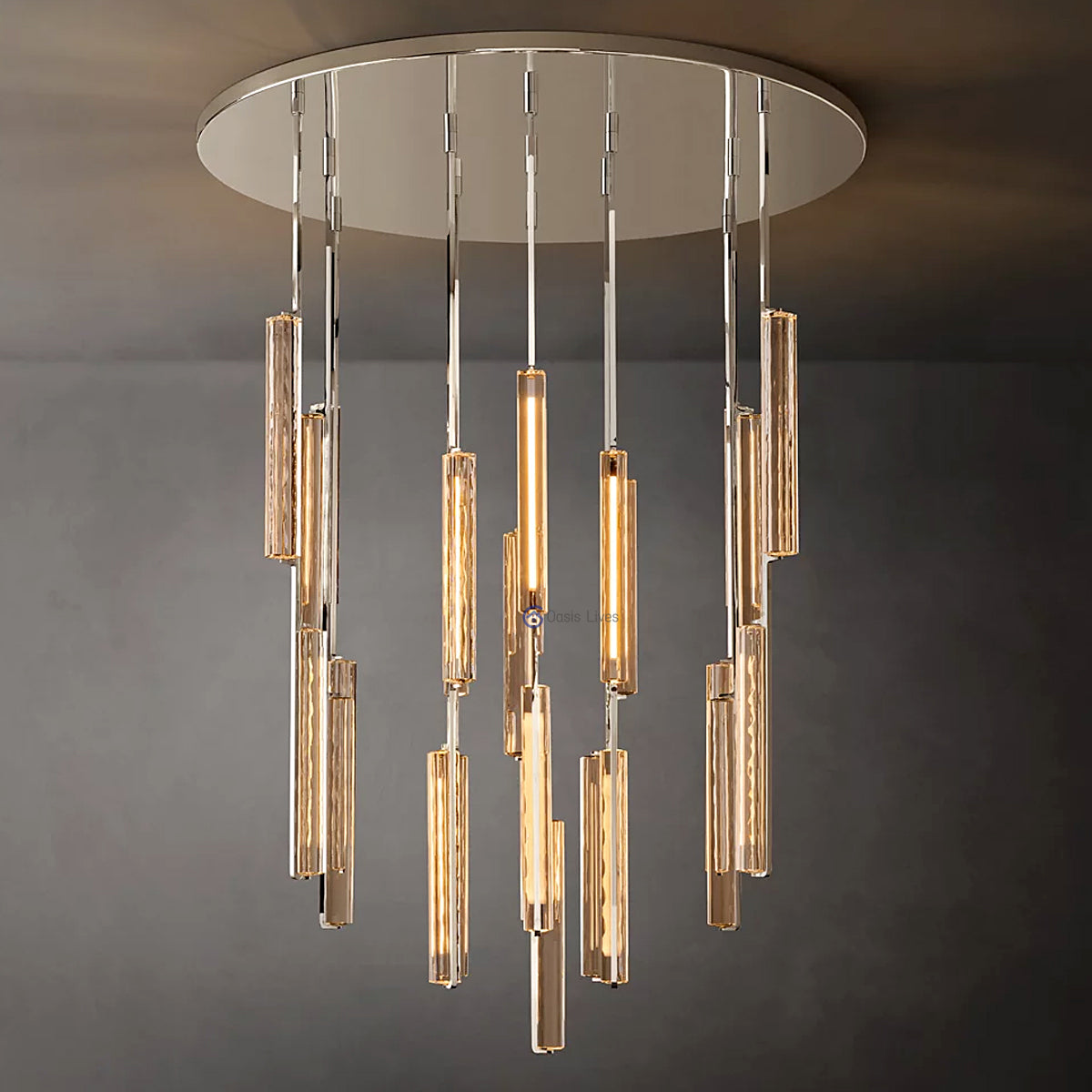 Audubon Crystal Round Chandelier 56"