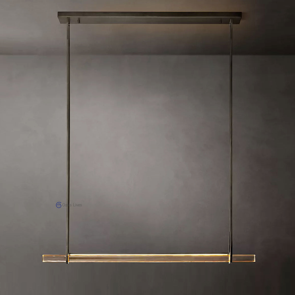 Audubon Single Bar Linear Chandelier 60″