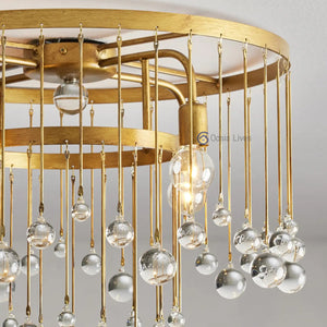 Aubrey Crystal Ball Flushmount - Oasislives