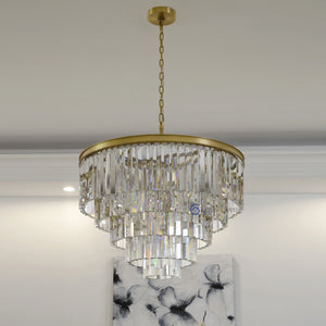 Odean Crystal Chandelier / Flushmount - Oasislives