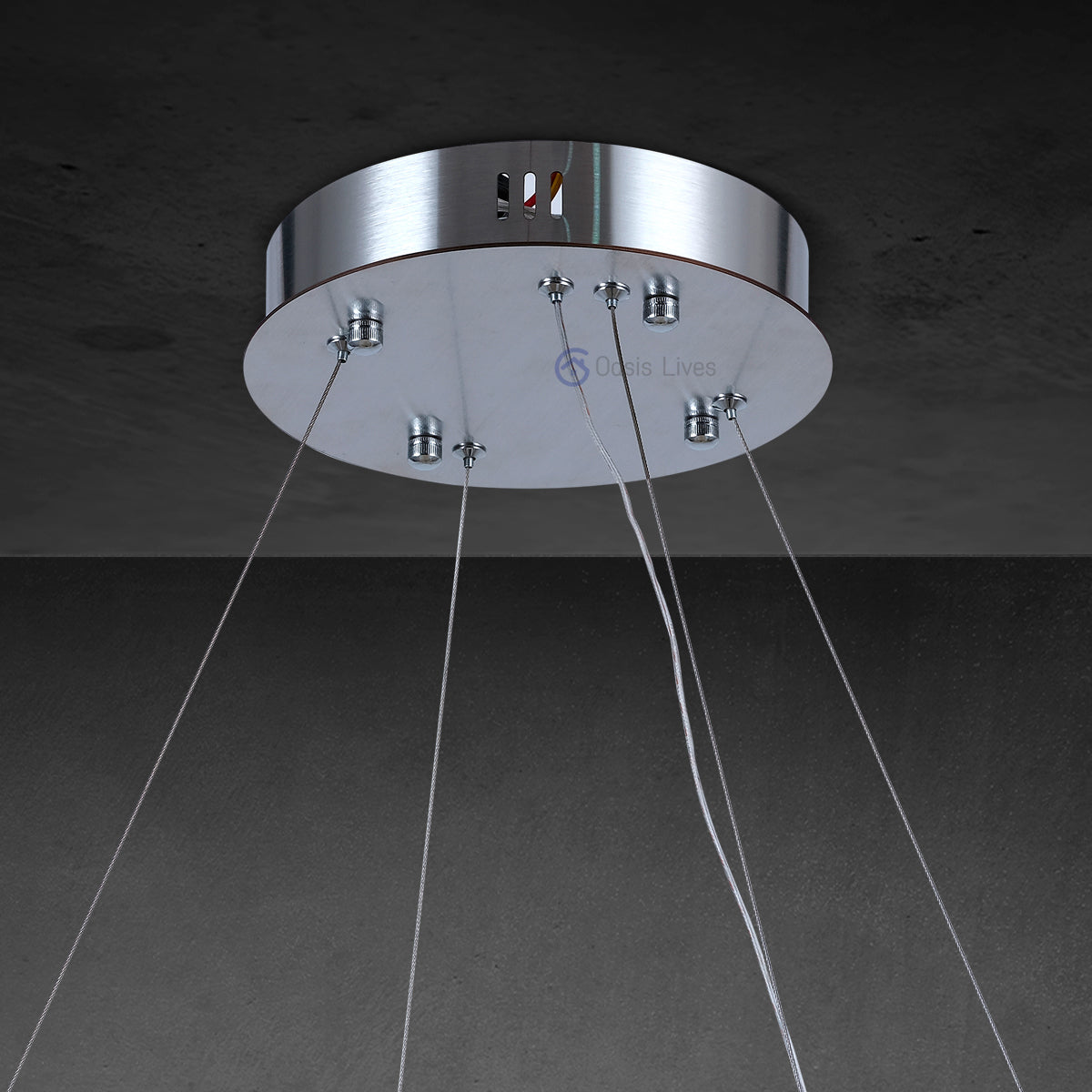 Rivage two-tier Round Chandelier 60" - Oasislives