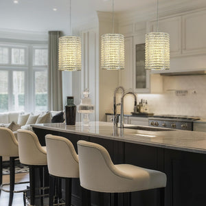 Smoke Grey Crystal Pendant Lights - Fast Delivery-1-Luxehomezone