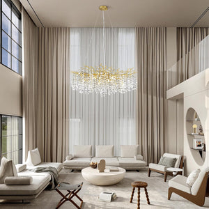 Tree Branch Chandelier for Dining Room L55in - Fast Delivery-1-Luxehomezone