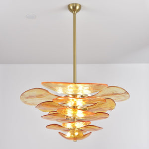 Petals Gold Murano Chandelier - Oasislives