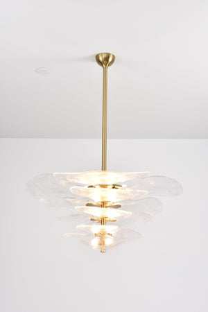 Petals Gold Murano Chandelier - Oasislives