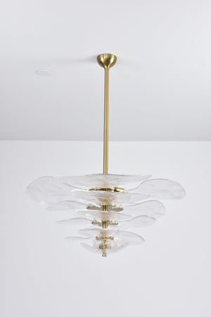 Petals Gold Murano Chandelier - Oasislives
