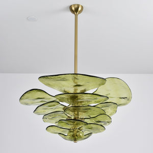 Petals Gold Murano Chandelier - Oasislives