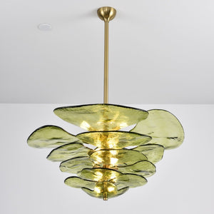 Petals Gold Murano Chandelier - Oasislives