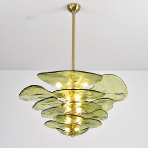 Petals Gold Murano Chandelier - Oasislives