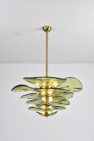 Petals Gold Murano Chandelier - Oasislives