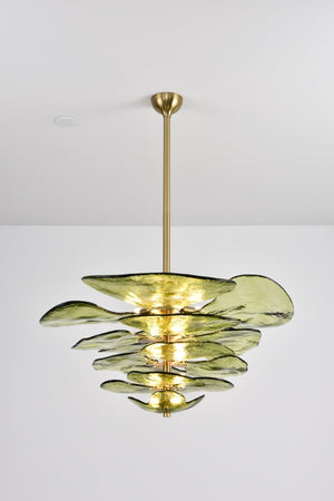 Petals Gold Murano Chandelier - Oasislives